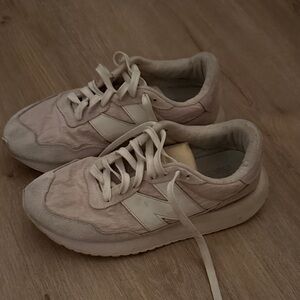 New balance Pink & Cream Sneakers